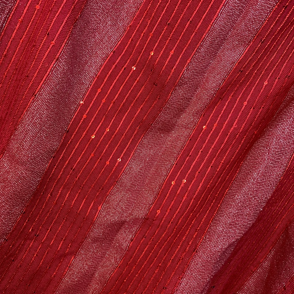NWT Marks & Spencer lightweight scarf/shawl in a shimmery cranberry color. - Picture 3 of 5